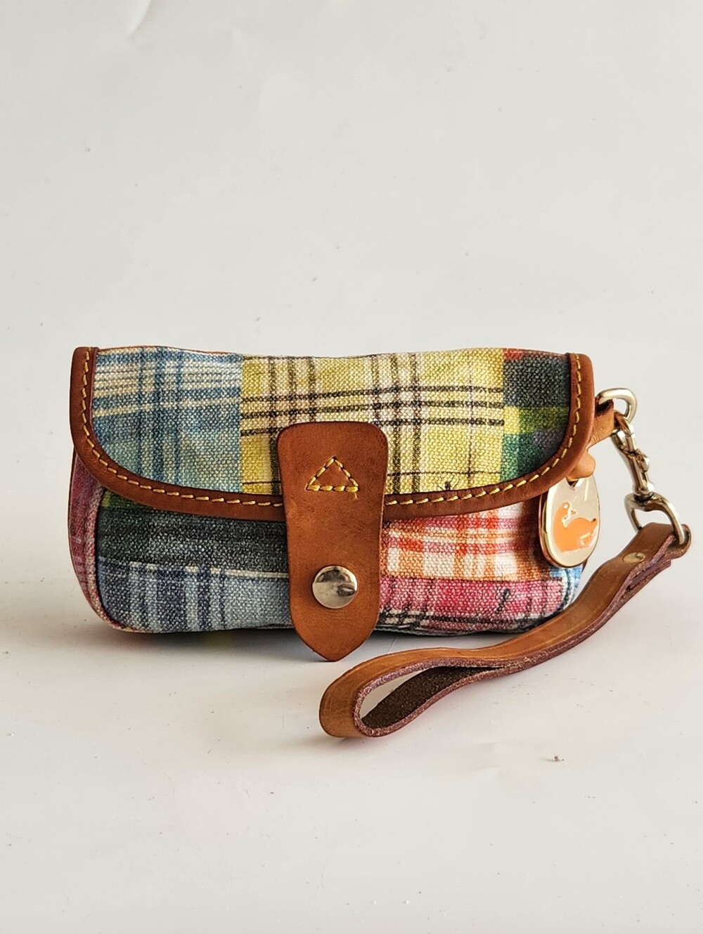 Dooney & Bourke Vintage Y2k Picnic Ants Madras Plaid Wristlet